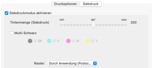 Siebdruck vorgerastert PrintFab 3